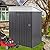 Vongrasig 5 x 3 x 6 FT Outdoor Storage Shed Clearance with Lockable Door Metal Garden Shed Steel Anti-Corrosion Storage House Waterproof Tool Shed for Backyard Patio, Lawn and Garden (Dark Gray)
