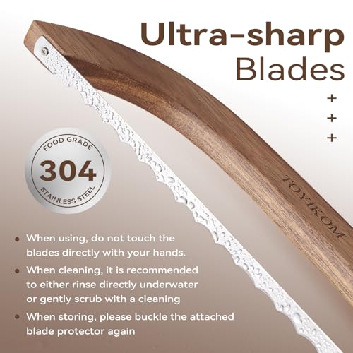 Sourdough Bread Knife for Homemade Bread, Sourdough Bread Slicer for Homemade Bread, Bread Cutter for Homemade Bread, Serrated Bread knife, Sourdough Knife for Slicing, Bread Bow Bread Saw - Image 6