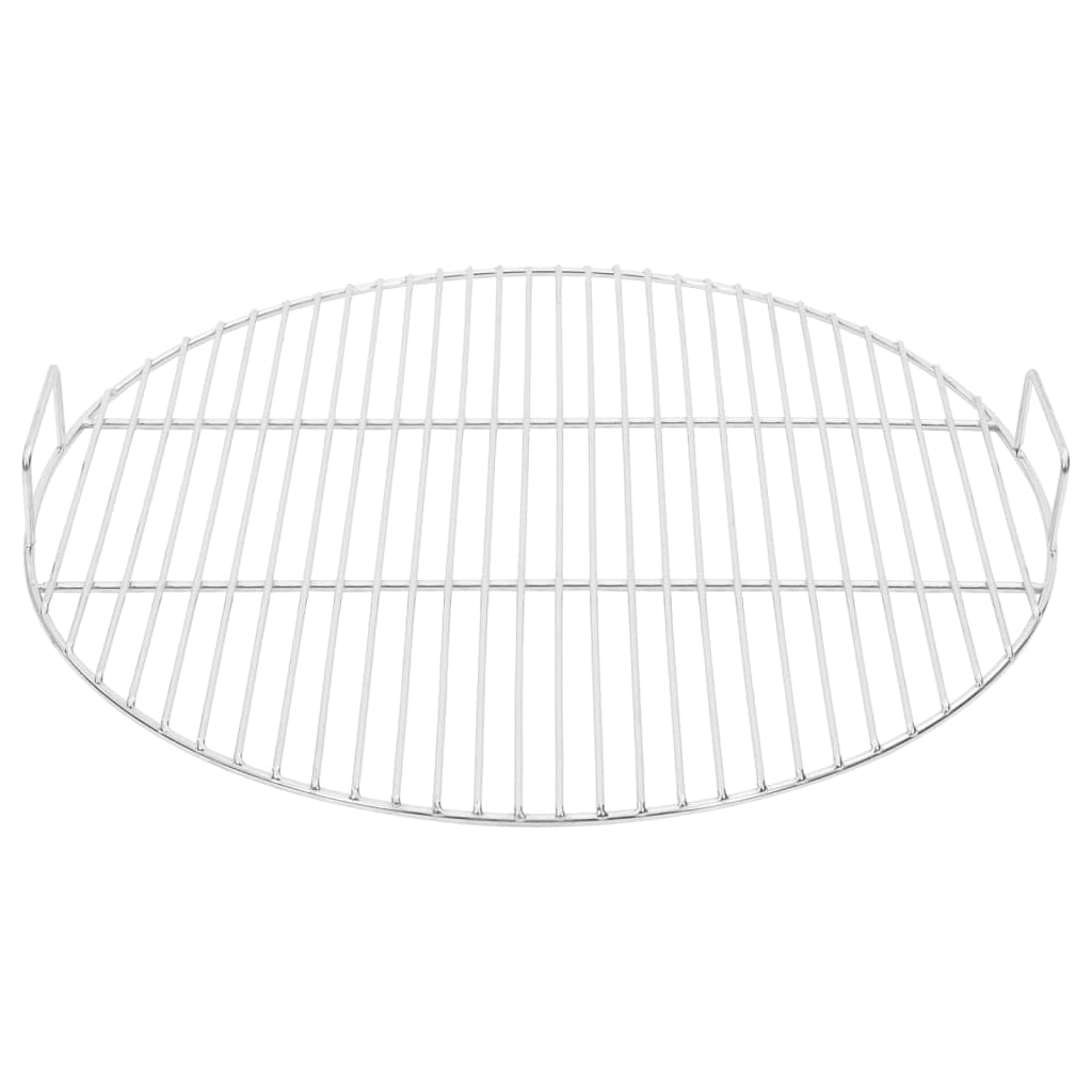 vidaXL Ruszt do grilla, z uchwytami, Ø54 cm, stal nierdzewna 304