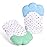 Vicloon 2Pack Silicone Teething Mitt, Soothing Infant Teething Mitten Pain Relief, Prevent Scratches Glove, Safe Silicone Teething Toys for 0-12 Months