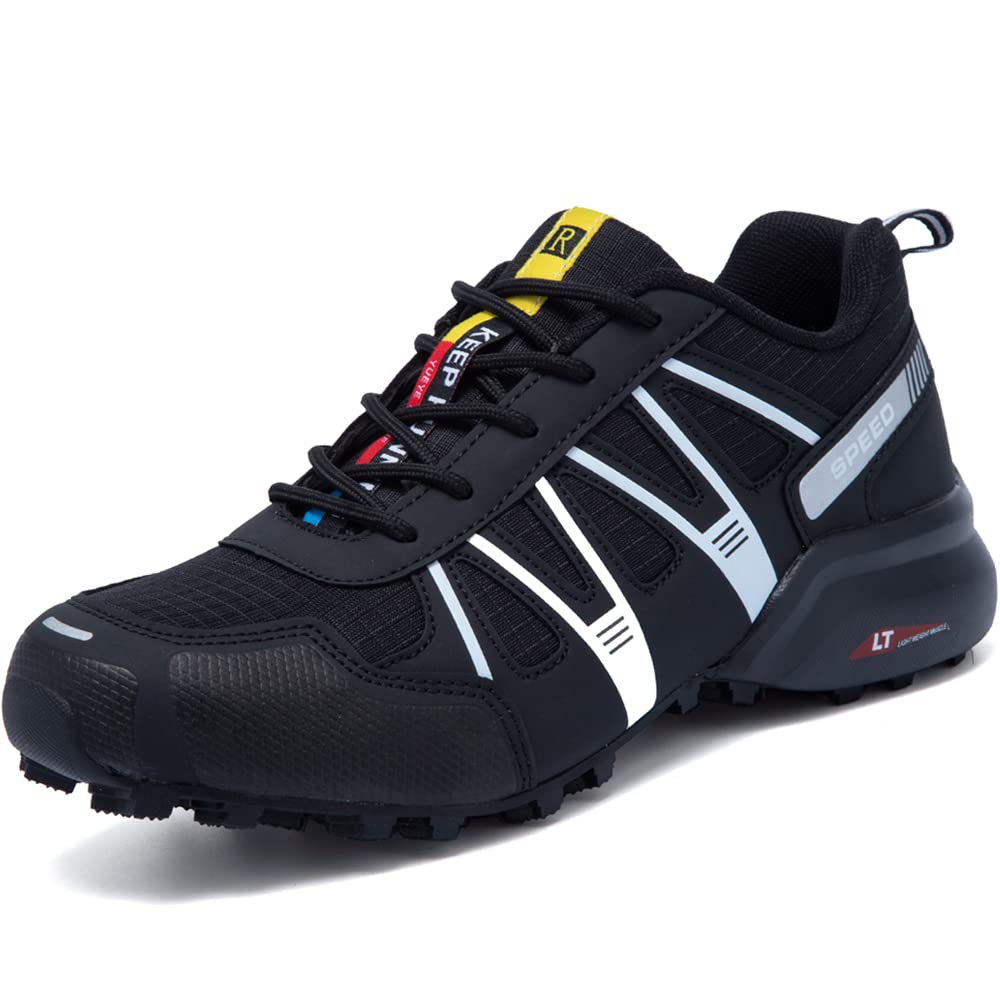 VTASQ Zapatillas Trail Running Hombre Ligero Antideslizantes Zapatillas Trekking Aire Libre Deporte Zapatos de Senderismo Transpirables Deportivas Zapatos para