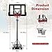 COSTWAY 10FT Basketball Backboard Hoop Net Set, 1.35M-3.05M Height Adjustable Basketball Stand with Wheels, for Kids, Junior and Adults (Red+White+Blue Net) COSTWAY 10FT Basketball Backboard Hoop Net Set, 1.35M-3.05M Height Adjustable Basketball Stand with Wheels, for Kids, Junior and Adults (Red+White+Blue Net)
