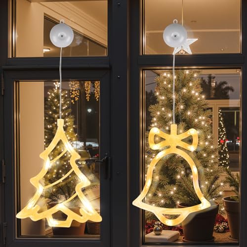 LED Weihnachtsdeko Fenster 28 LEDYA LED Sterne Weihnachtsbeleuchtung, 2 Stück, 10 LED...