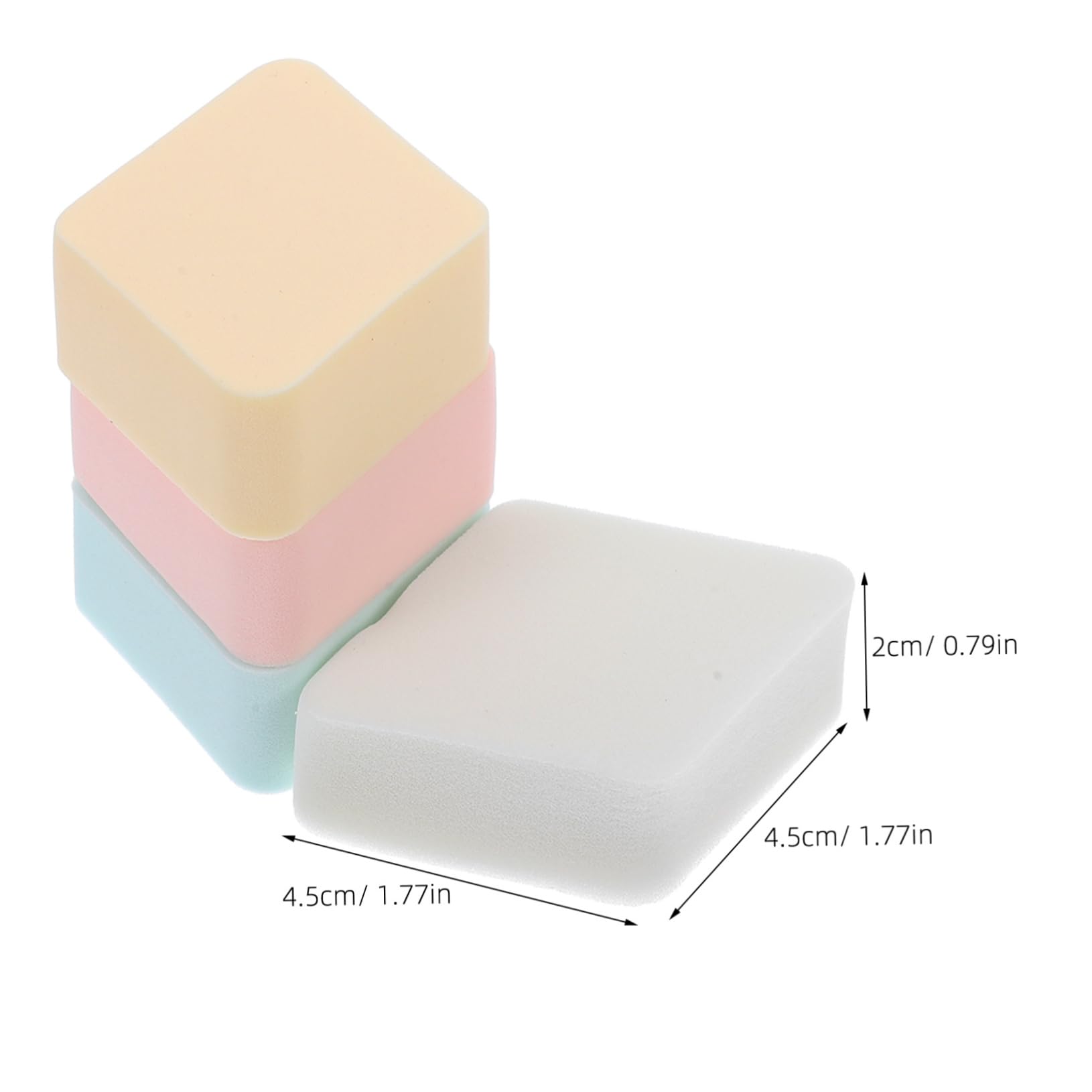 LIFKOME Pack 12 Pcs Makeup Rhombus Shaped Dry/wet Ideal for Foundation and Setting Powder