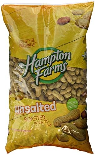 Hampton Farms No Salt Roasted In Shell Peanuts, 5 lb. Bag