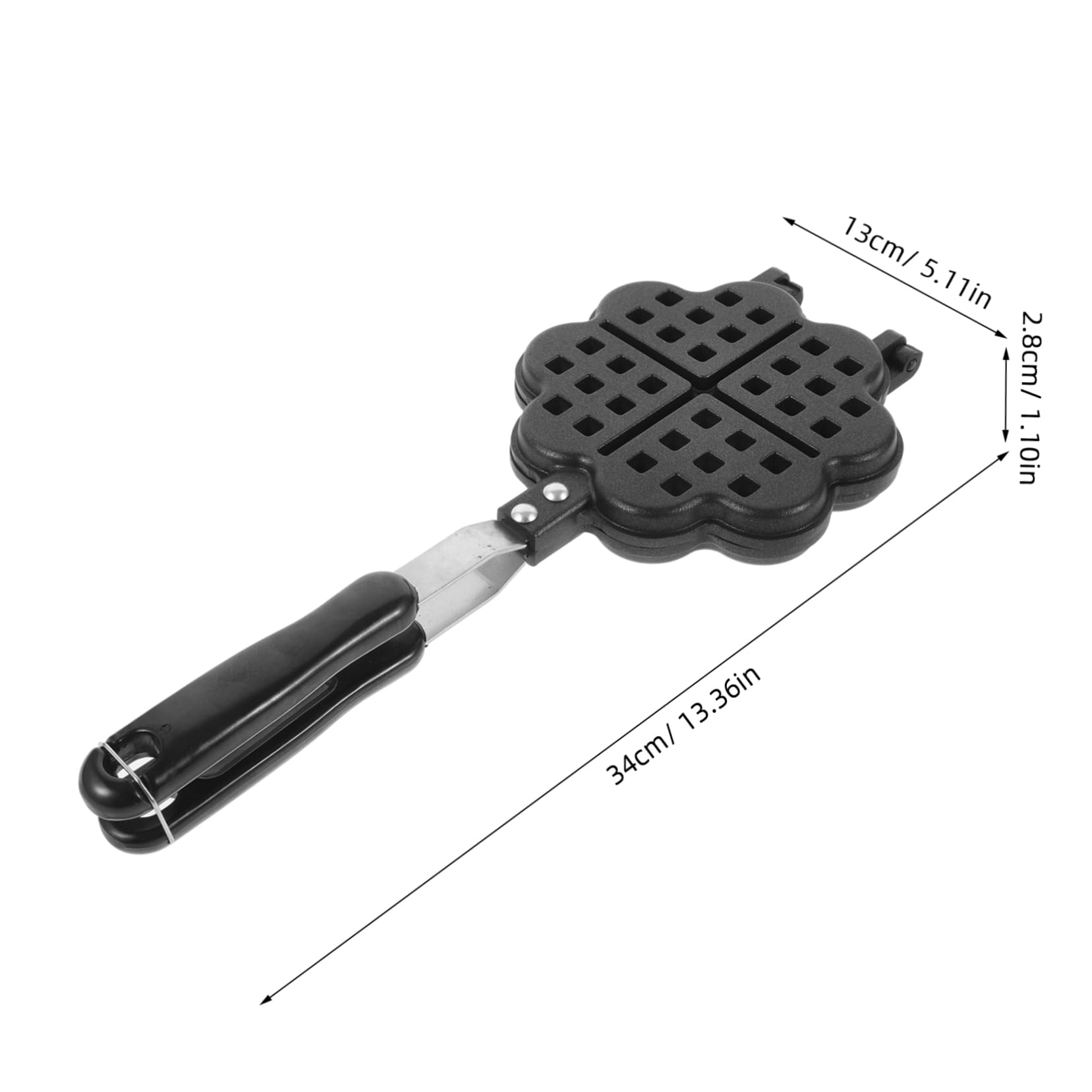 Alipis Waffle and Pancake Maker Double Sided Baking Pan Non-stick Heatproof Easy to Wash