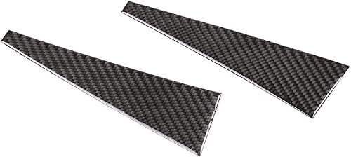 Miniatura 5 de Interruptor de elevación de la ventana de la puerta del automóvil, parte trasera, protector de bocina, decoración de fibra de carbono suave real,