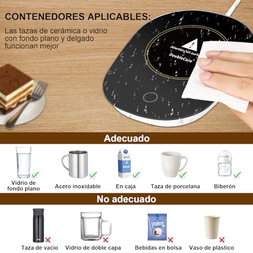 Opiniones de Taza Electrica Top 10. 3 Taza Electrica marca DoubleCare (3)