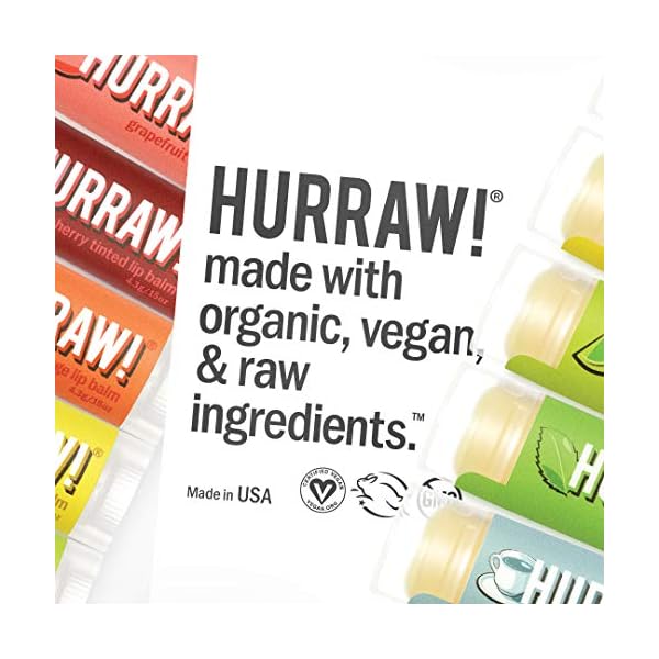 Hurraw! Aura Accent Balm, Crimson (sheer crimson red hue): Multi-use highlighter with shimmer. Natural cosmetic make-up. Clean beauty. Organic, Vegan and Cruelty-Free. Coconut-based. Made in USA