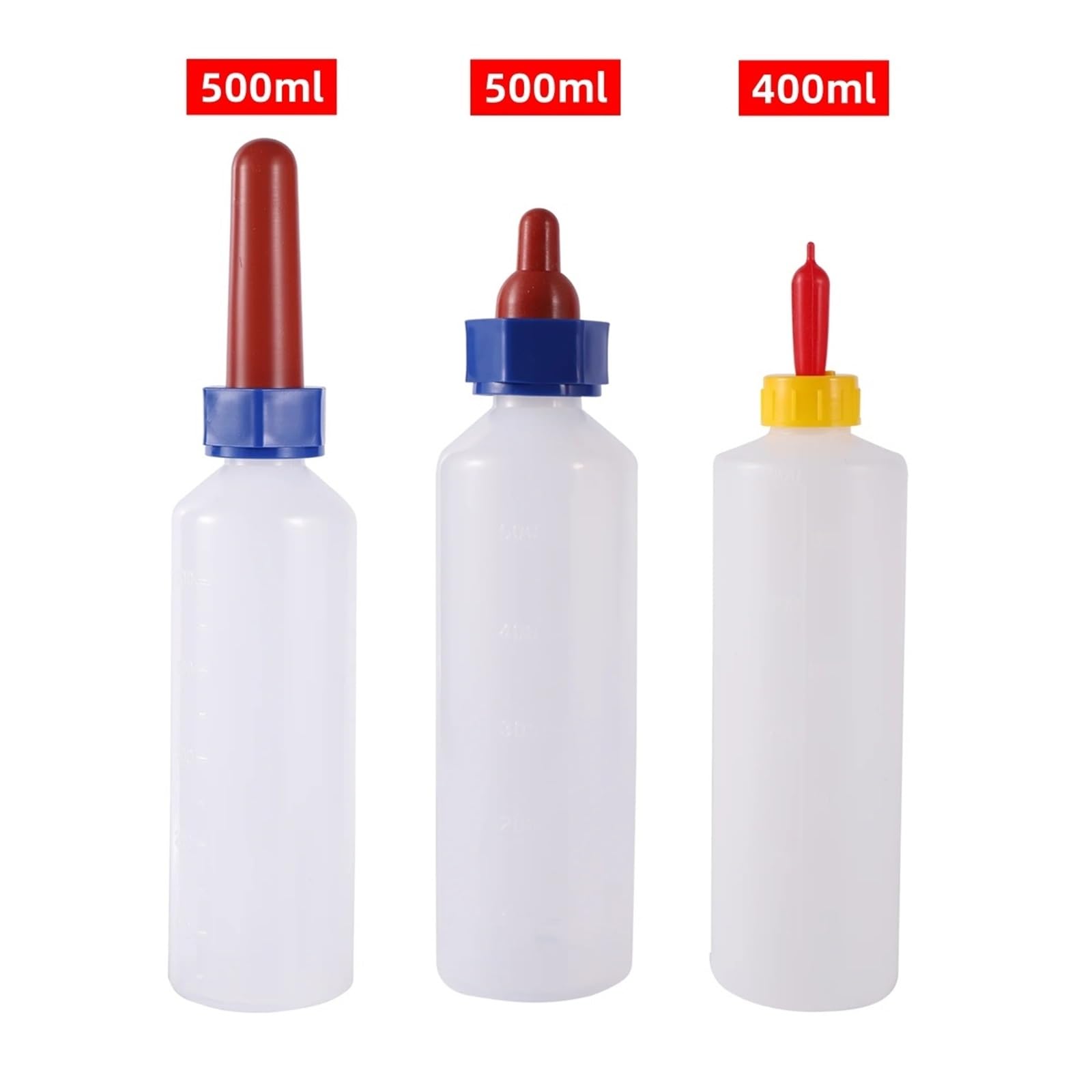 Biberon per agnelli, Biberon for agnello da 400-500 ml con capezzolo in silicone for vitelli | 500ml 1