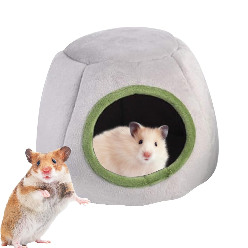 Qpets® Small Pets Cave, Hamster Cage with Remove Plush Pad, Soft Warm