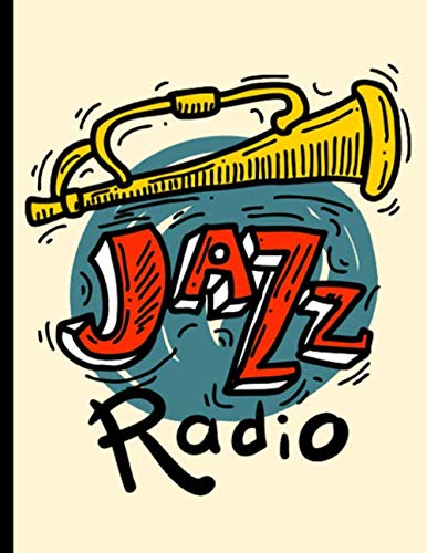 Jazz Radio: 8.5 x 11 College Ruled Notebook