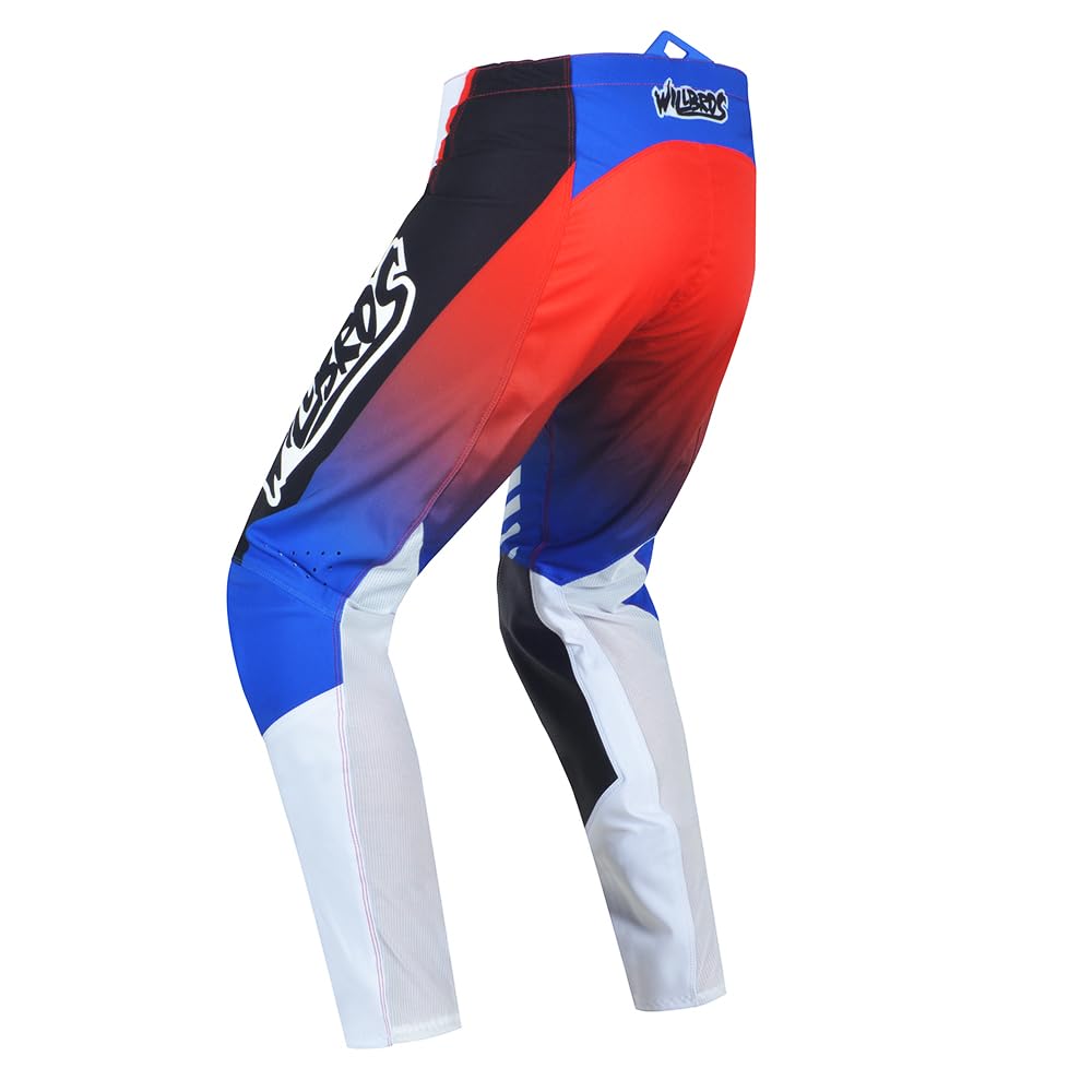 Pantalon de Motocross MX MTB BMX Enduro Moto Tout-Terrain Descente Hors Route pour la Compétition Homme Femmes