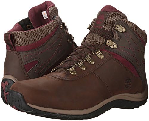 Timberland Women's Norwood Mid Waterproof Hiking Boot, Dark Brown, 6.5 | Image 6