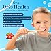 Oris Kids Toothpaste Tablets - Junior Fluoride-Free Chewable Tablets for Children, Nano Hydroxyapatite Remineralizing Toothpaste, No Mint, Non-Spicy (Bubblegum)