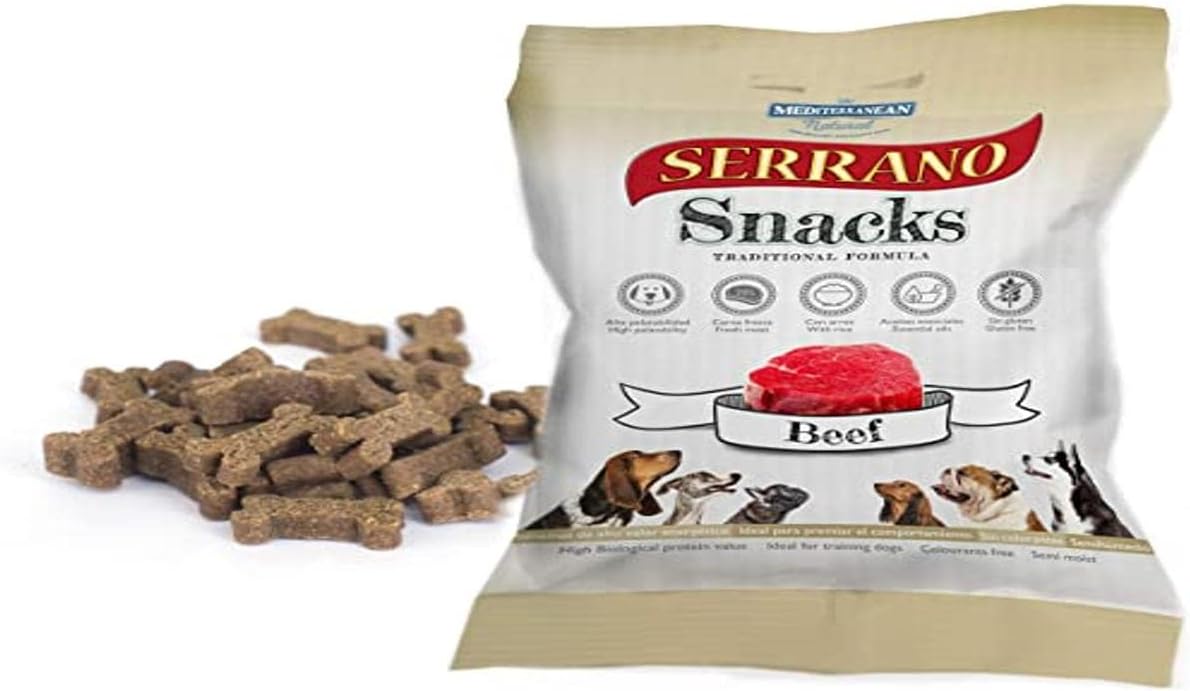 Mediterranean Natural – Snack para perros Mediterranean Natural Serrano 85 g. 100 g