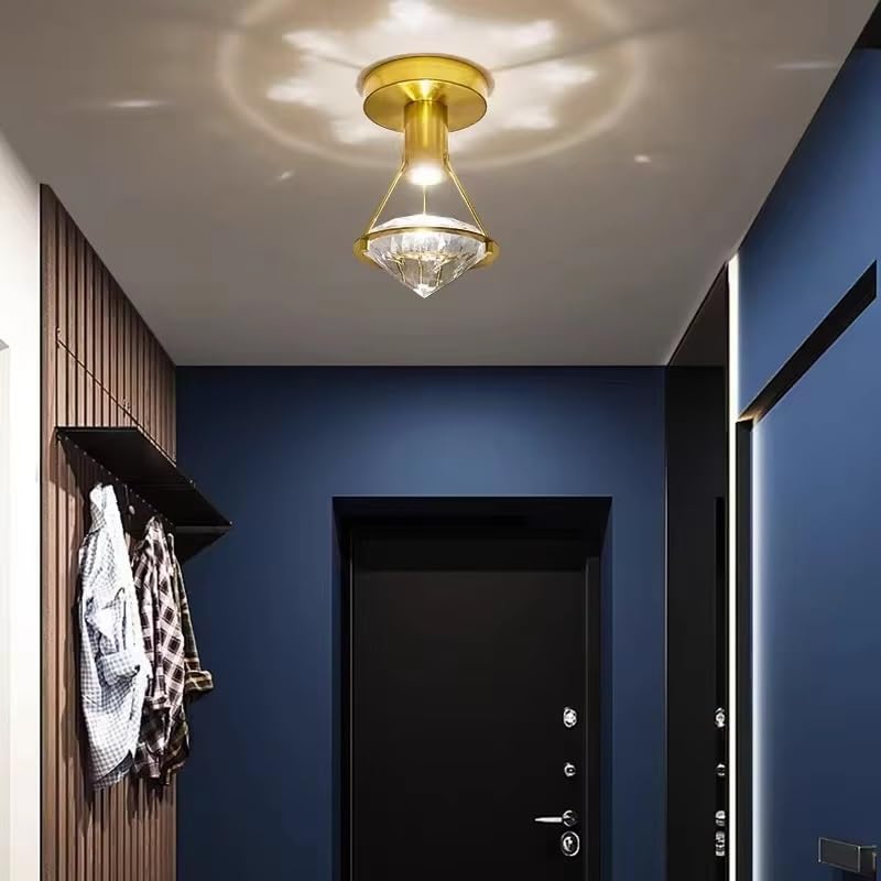 Aplique de pared LED moderno y lámparas de cristal decorativas para escaleras