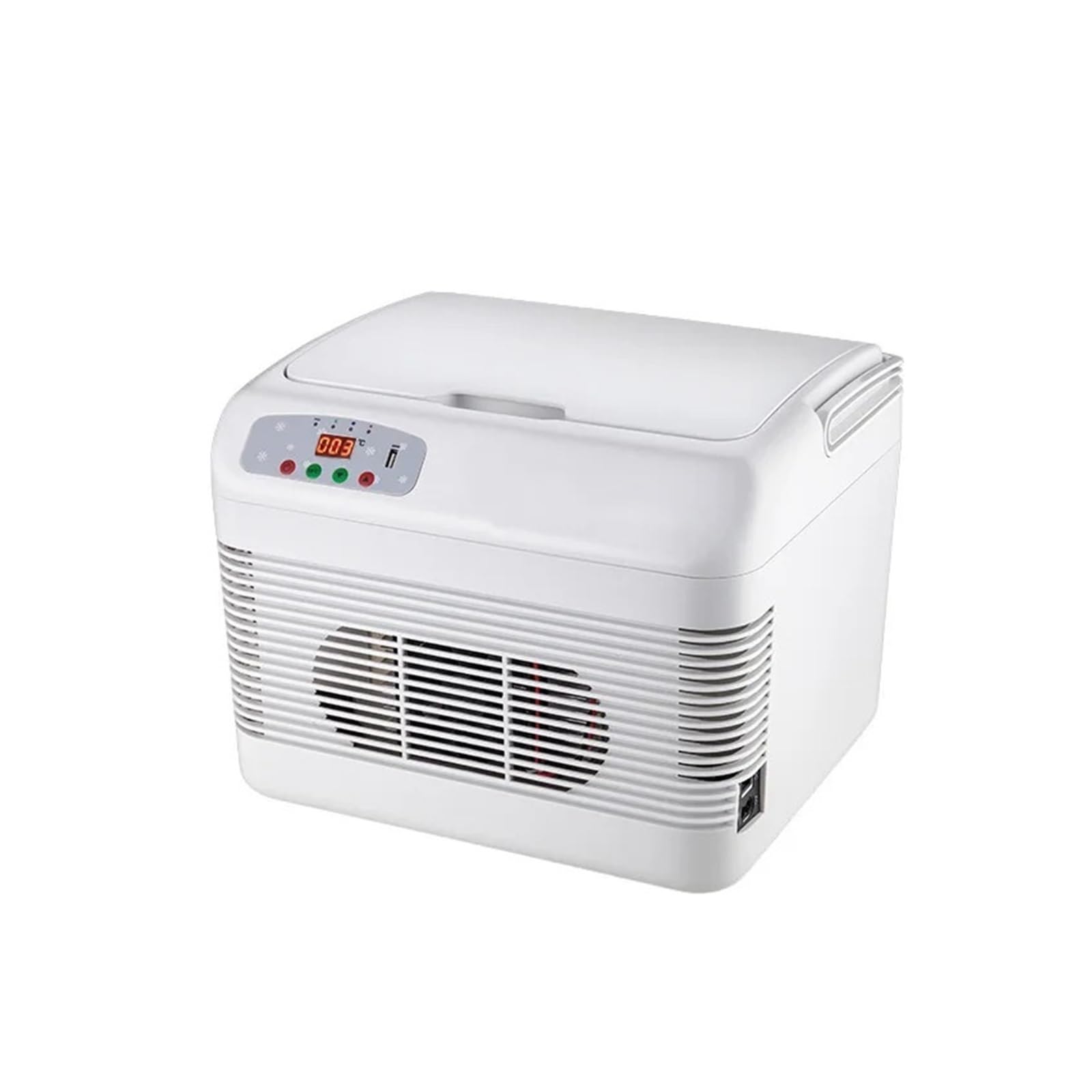 Refrigerador de Coche de 12 litros con Sistema Dual y Pantalla Digital, USB, for Cargar teléfonos móviles, minicontenedor de calefacción for Coche de Doble propósito.(For Car)