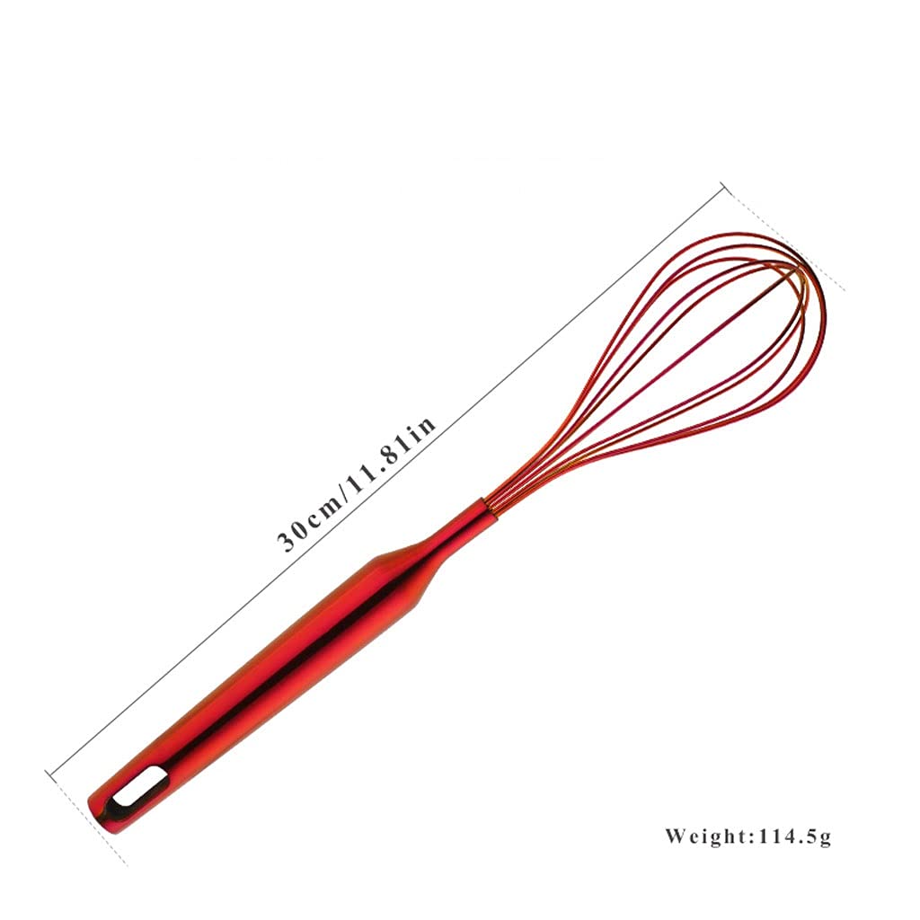 Frullino for le uova Frullatore for sbattere, Frullino for le uova Frusta in acciaio inossidabile Sbattere le uova Pastella Palloncino Frusta a filo Frullino for le uova manuale Fruste for cucinare (C