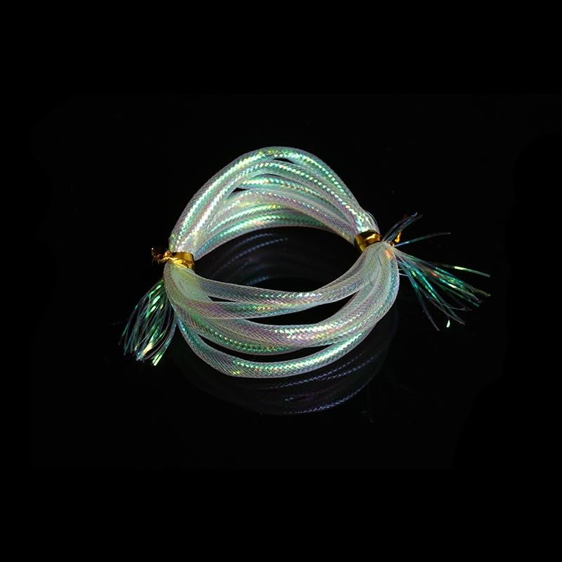 Material trenzado holográfico para moscas de pesca miniatura 5