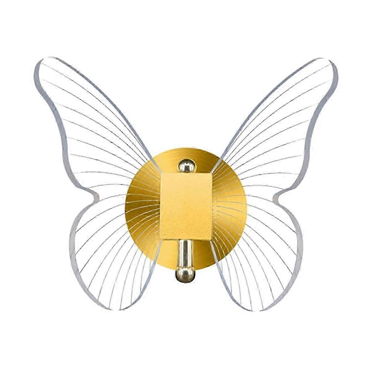 Joyhappst Image Color 10W Dimmable Led Butterfly Wall Lamp Golden Butterfly Wall Lamp Modern Simple Light Luxury Home Dec