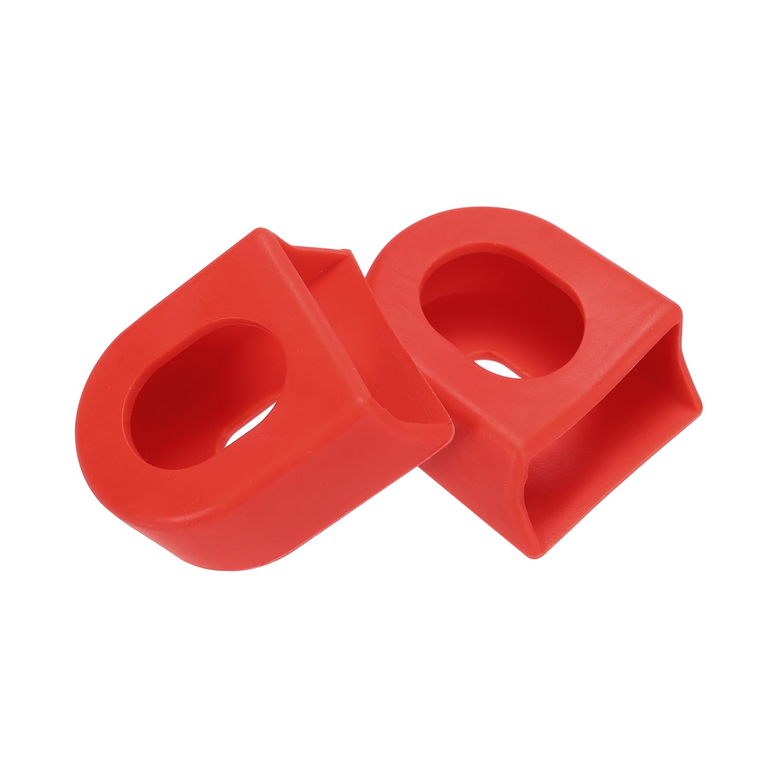 PATIKIL Road Bike Crank Protectors, 2 Pcs Silicone Crank Boots Bike Protectors Arm Protectors for Bicycle Cranks Anti-Friction Rubber Mountain Road Bike, Red