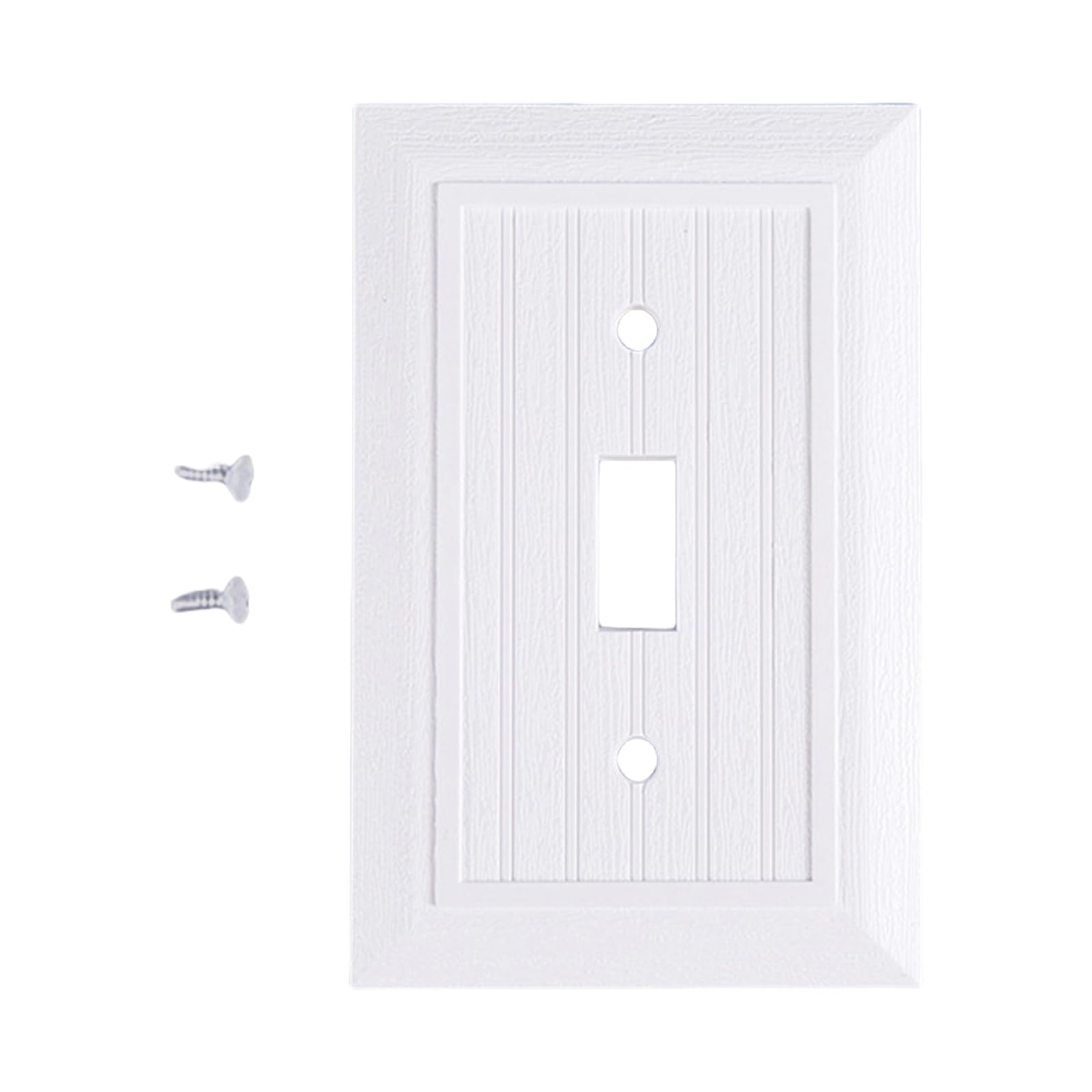 Msioytog White 3 Electrical Receptacle Wall Plate Faceplates Covers Light Switches Covers Switches Socket Plate Standard Wall Receptacle Outlet