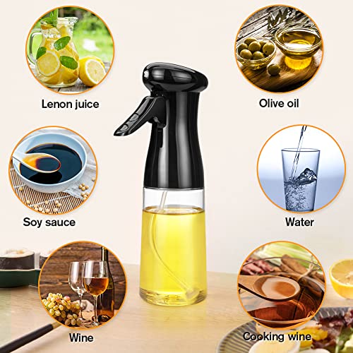 Showvigor Olive Oil Sprayer For Cooking,200 Ml Food Grade Olive Oil Spray Bottle Premium Oil Mister With Brush Oil Sprayer For Air Fryer, Bbq, Salad, Baking,Grilling Kitchen Tools #TOP6