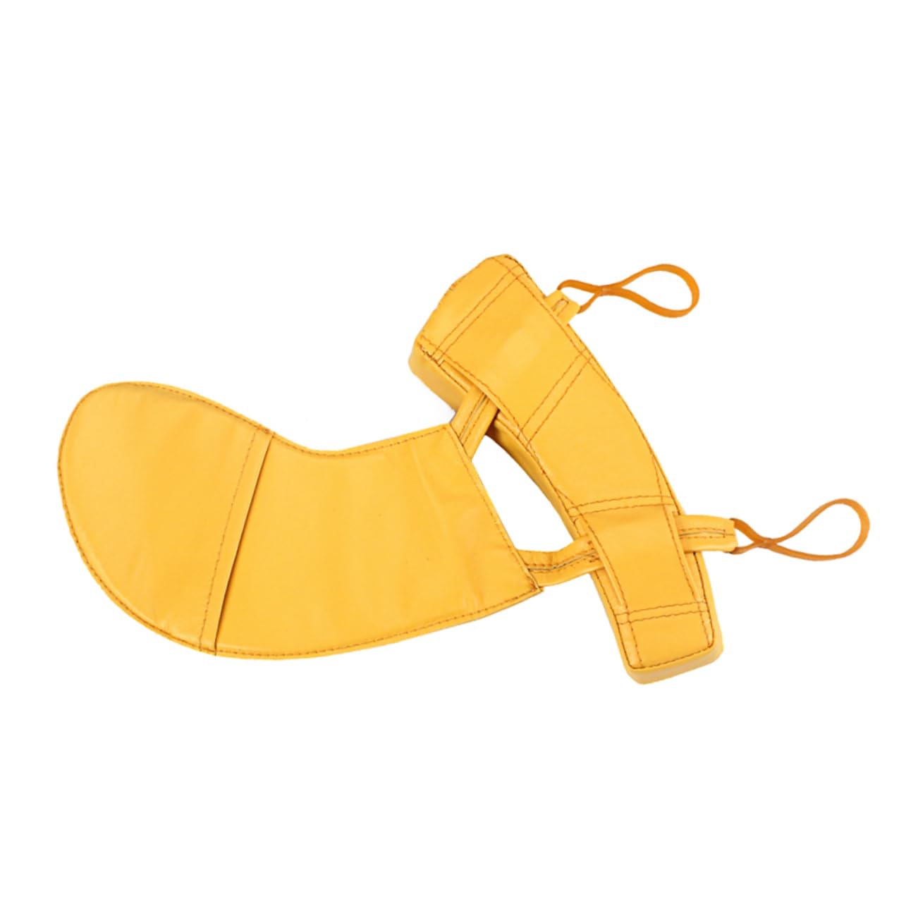 BESTonZON Repose-épaule pour Violon 4/4 en Peau D'agneau Jaune, Coussinet Ergonomique pour Soulager la Douleur, Accessoire Confortable pour Violon et Fiddle