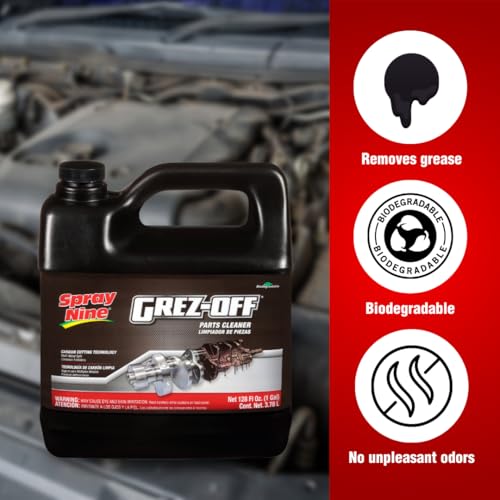 Image of Spray Nine 22701 Grez-Off Heavy Duty Degreaser, 1 Gallon (Packaging may Vary) (Pack of 2)