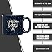 Rico Industries NFL Chicago Bears Personalized 12oz. Speckle Camper Coffee Mug, Deep Laser Engraved Logo, Ceramic Camping Mug with Navy Body, Speckle Glaze