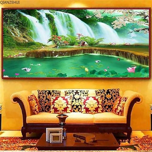Kit Complet Automne Broderie Diamant Grand Format Anti-Stress pour Adulte