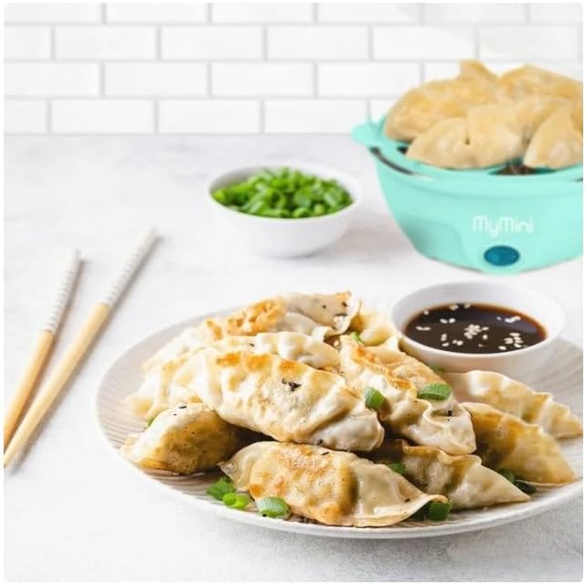 My Mini Premium 7-Egg Cooker steaming dumplings