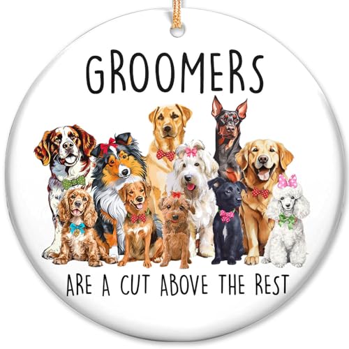 Sportyzen Dog Groomer Ceramic Ornament