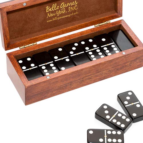 Juego de Domino Profesional Doble Seis Jumbo en Caja de Madera