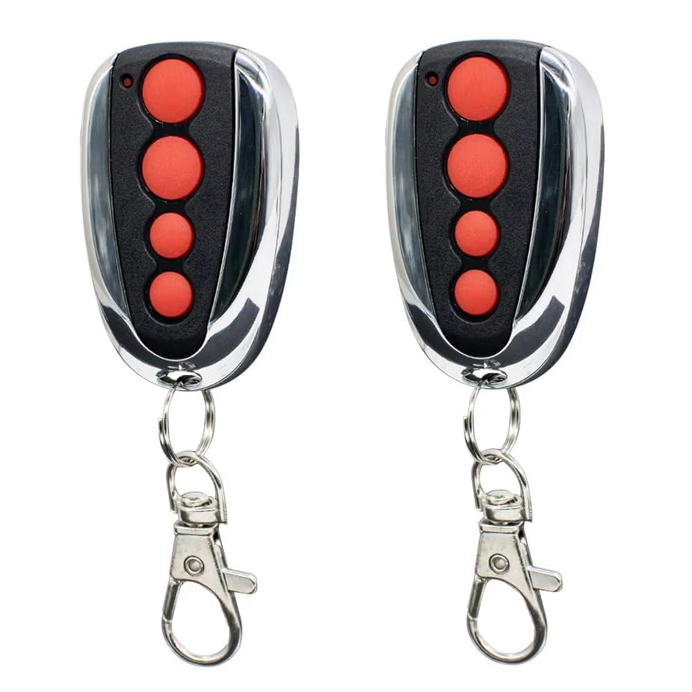 Aundhegrtt As Shown Replacement Garage Door Remote Control 2Pcs For Steel Line -07 Sd800 433.92Mhz Rolling Code 4 Button Gate Transmitter