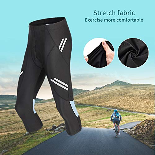 Pantalones Cortos de Ciclismo para Hombre con Gel 3D miniatura 2