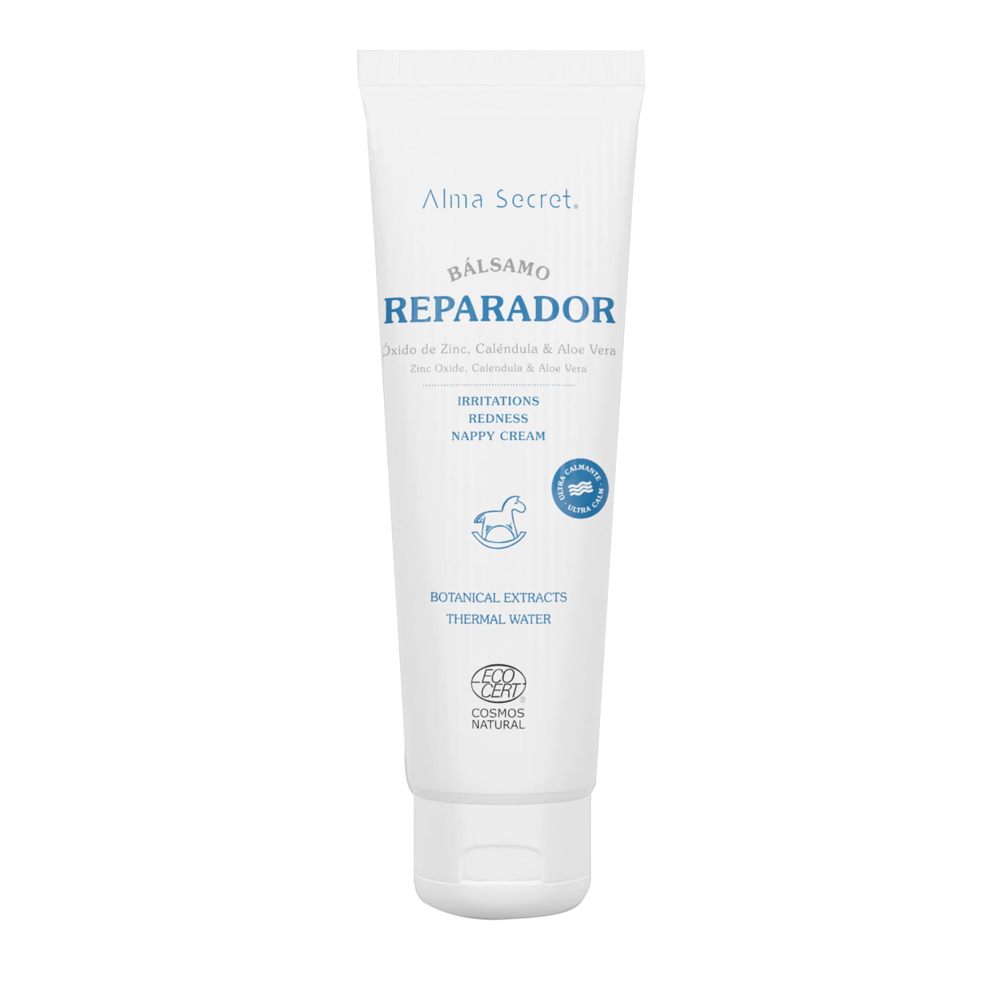 Alma Secret Crema rojeces multiusos o de Pañal con Óxido de Zinc, Caléndula & Aloe Vera - ECOCERT COSMOS NATURAL 100 ml