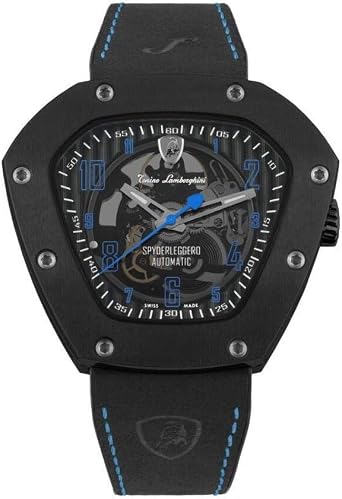 Tonino Lamborghini Orologio automatico Spyderleggero scheletro titanio blu  TLF-T06-4 : Amazon.it: Orologi