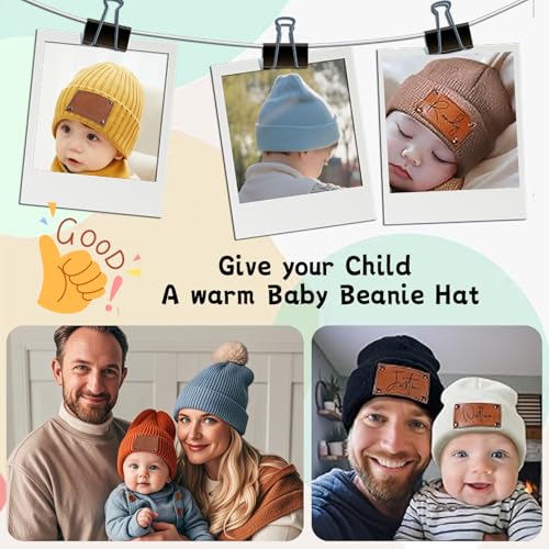 Custom Baby Beanie Personalized Toddler Kid Beanie Customize Children Name Hat Winter Beanies Hat for Christmas Birthday Gift2