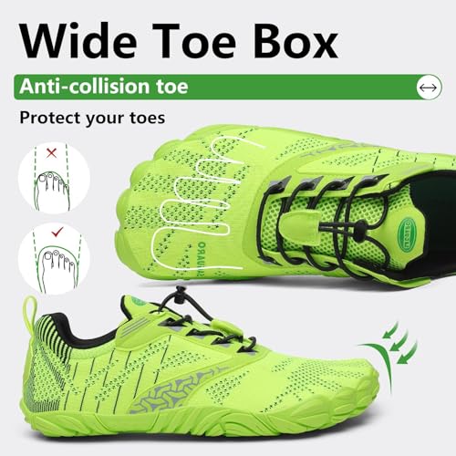 Miniatura 2 de Saguaro Mujere Barefoot Trail Running Shoes Hombre Zapatos Descalzos Para Exterior Interior Verde Intenso 39 Eu