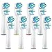 HSYTEK Sensitive Dual Clean Brossettes de Rechange, Compatible avec les Brosses à Dents Électriques de la Série Braun PRO, Jusqu’à 100 % d’élimination de la Plaque Dentaire (8)