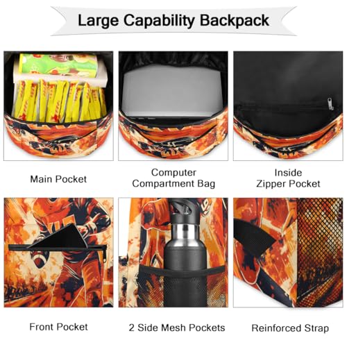Sac à dos d'école mixte grand volume avec compartiment PC portable