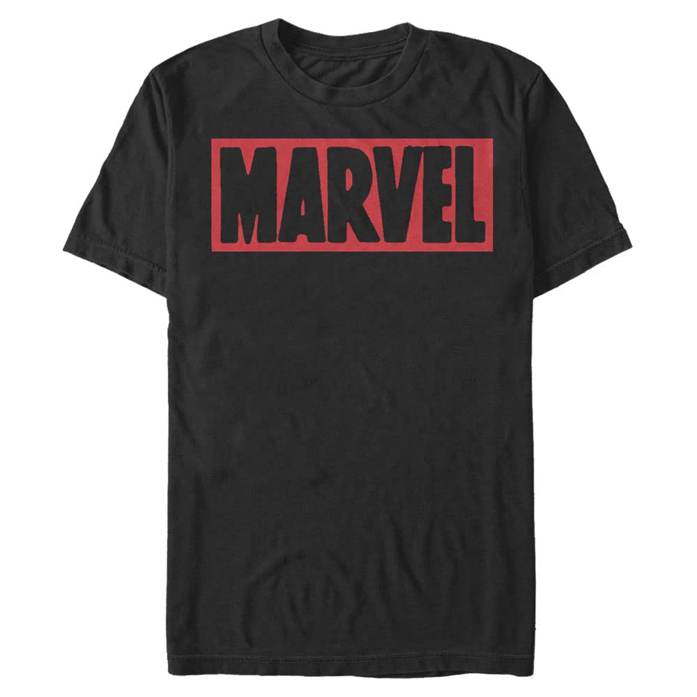 T-shirt Marvel 3XL noir vêtement grande taille homme manches courtes logo imprimé