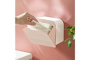 Poeland Wall Mounted Storage Box - Convenient Tampon Holder for Bathroom
