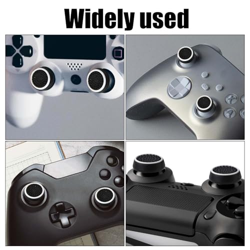 Image of 4pcs Thumb Grips, Full Protection Anti-Slip Anti-Scratch Anti-Fingerprint Protective Cover Thumb Joystick Cap Compatible with Xbox Series X /S Xbox One Switch Pro Controller(Black)