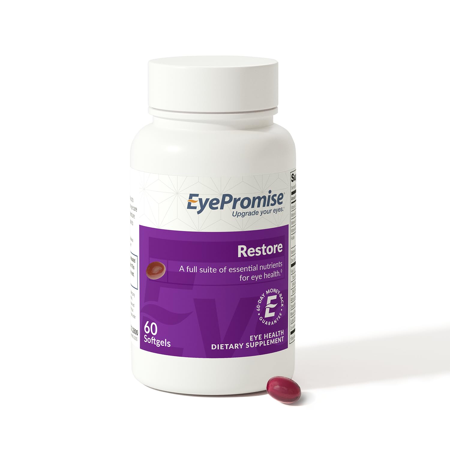 EyePromise Restore Supplement - Complete Macular Health Formula with Zeaxanthin & Lutein for Ocular Nutrition
