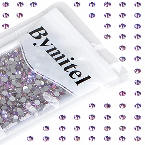 Image of 1440pcs Artificial Rhinestones Non Hotfix Glue Round Crystals Glass Flatback for DIY Jewelry Making with a Picking Pen (SS20, 1440pcs, Green /Pink)