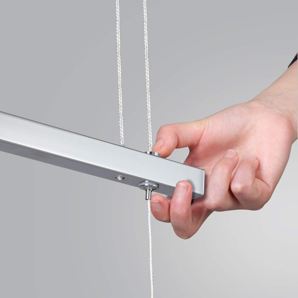Monzana Lámpara colgante de techo Luz LED 20W Blanco cálido 3000K Plafón IP20 con Atura ajustable