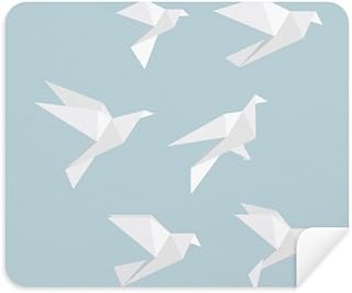 Origa Pigeon Geometric Shape Cleaning Cloth Screen Cleaner 2pcs Suede Fabric
